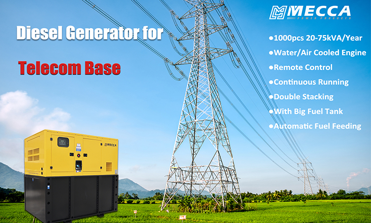 Power Your Telecom Projects with MECCA Diesel Generators