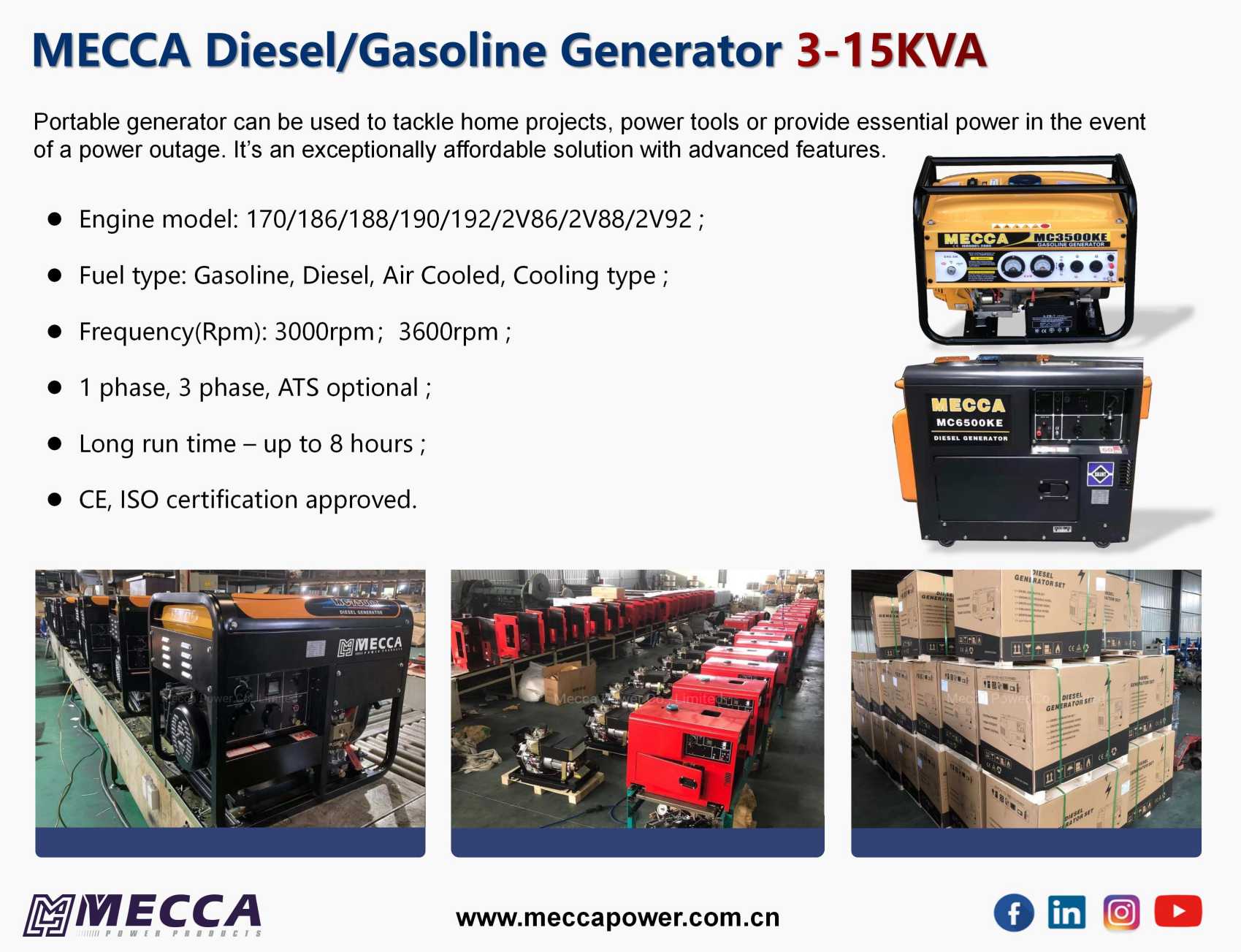 MECCA portable generator