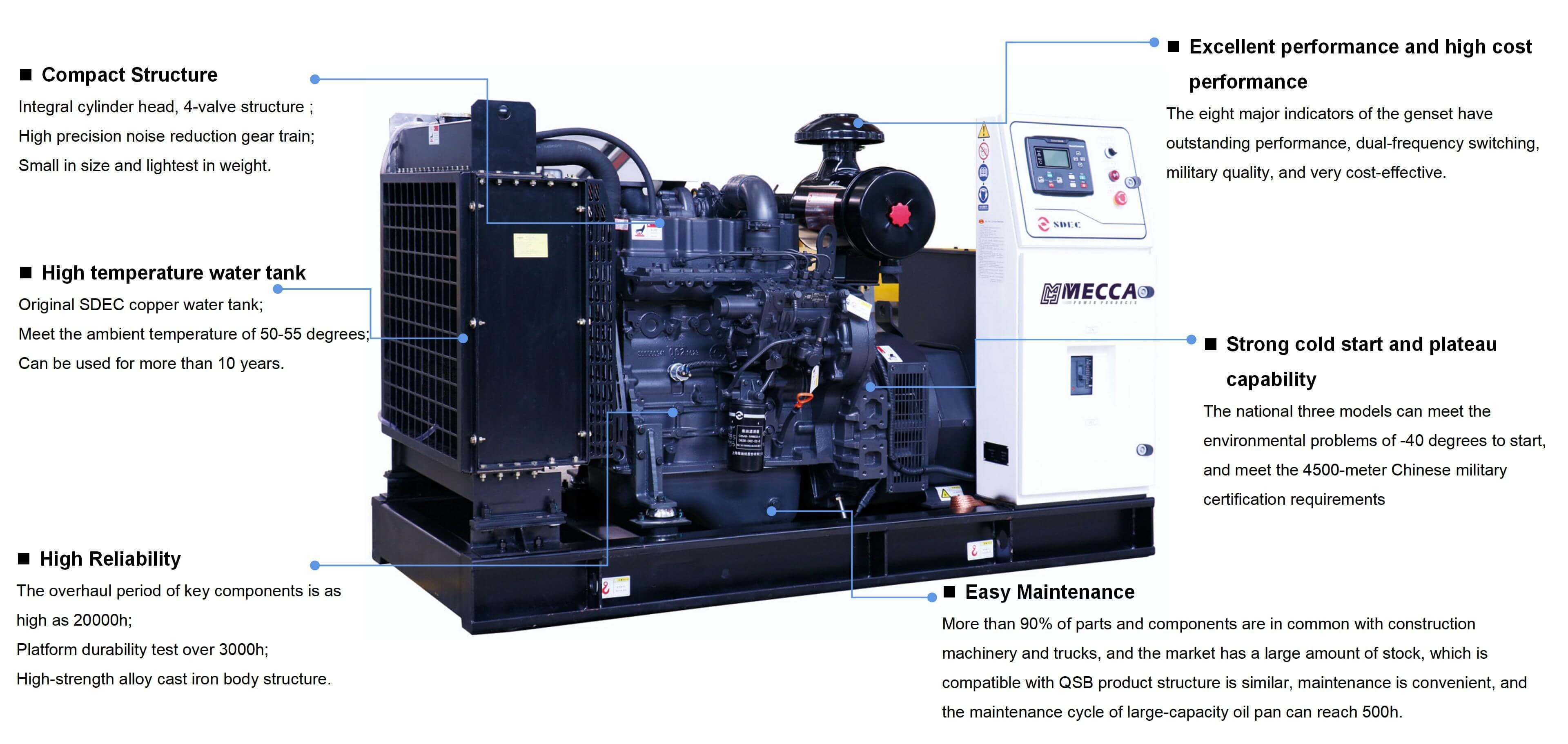 SDEC generator set