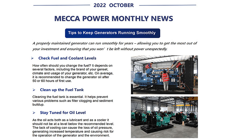 MECCA POWER MONTHLY NEWS-October