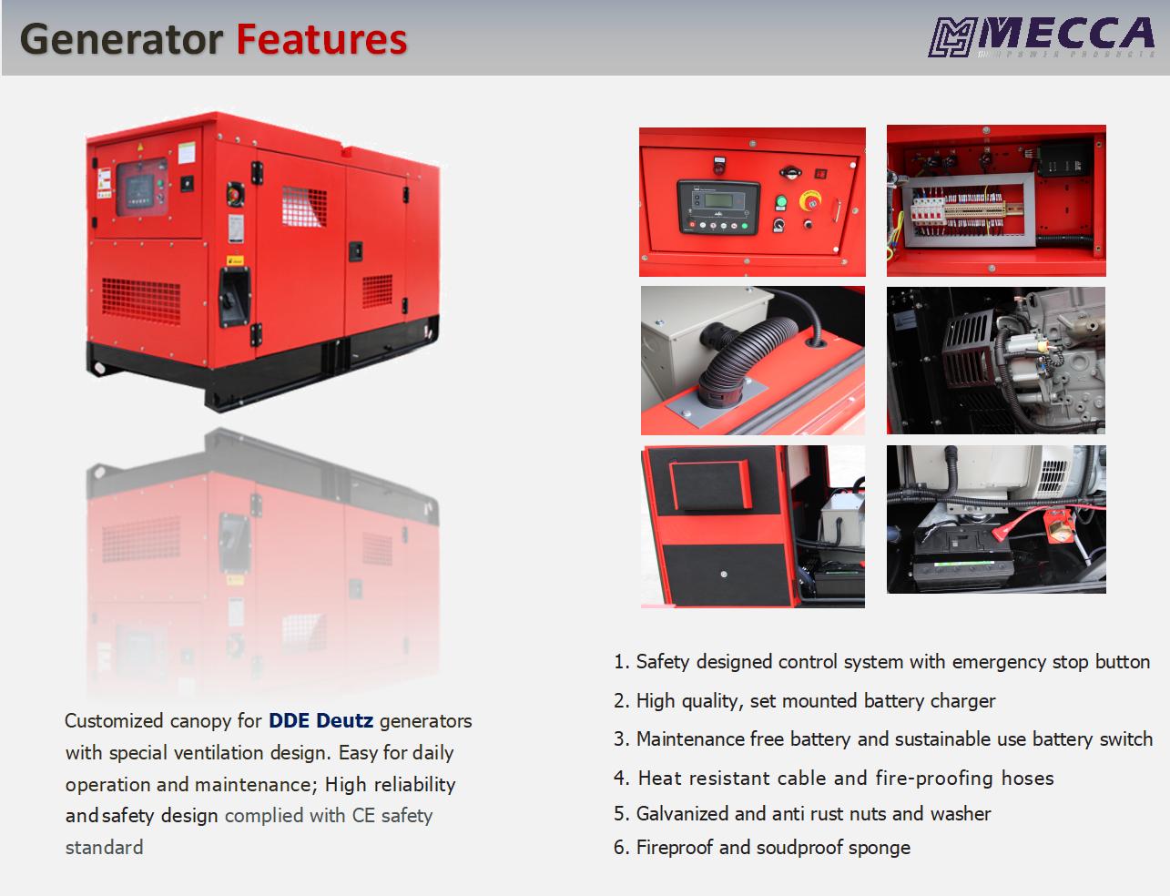 Deutz Generator Features